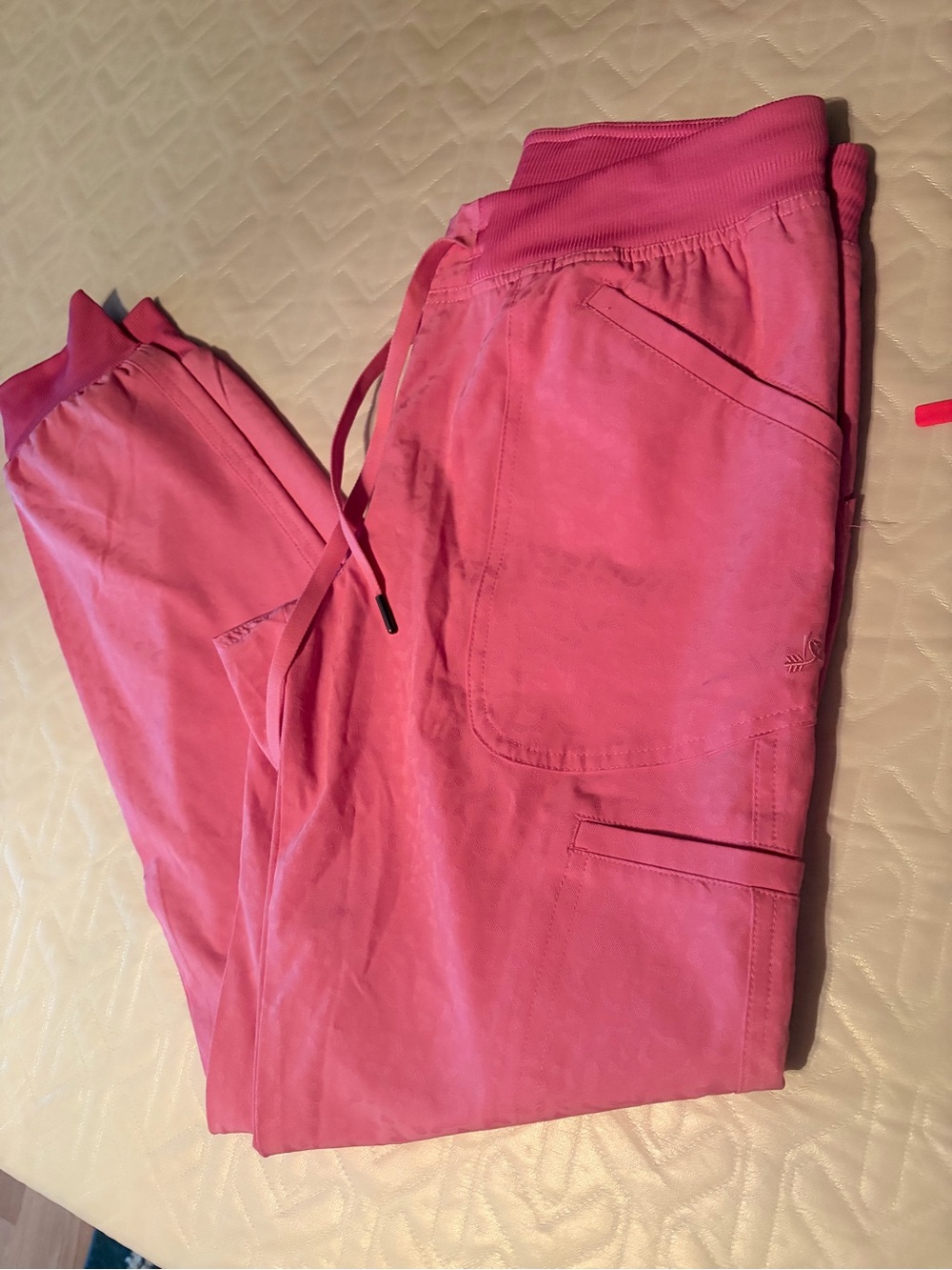 Womens Pink Drawstring jogger pants